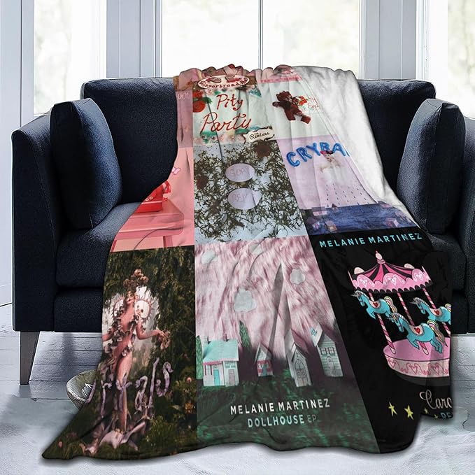 Melanie Merch Martinez Blanket, Melanie Birthday Decorations Martinez Cozy Lightweight Throw for Couch, Sofa, Chair, Bed, Picnic Blanket Gifts for Girl (Melanie Merch Martinez, 50"x40"(Small))