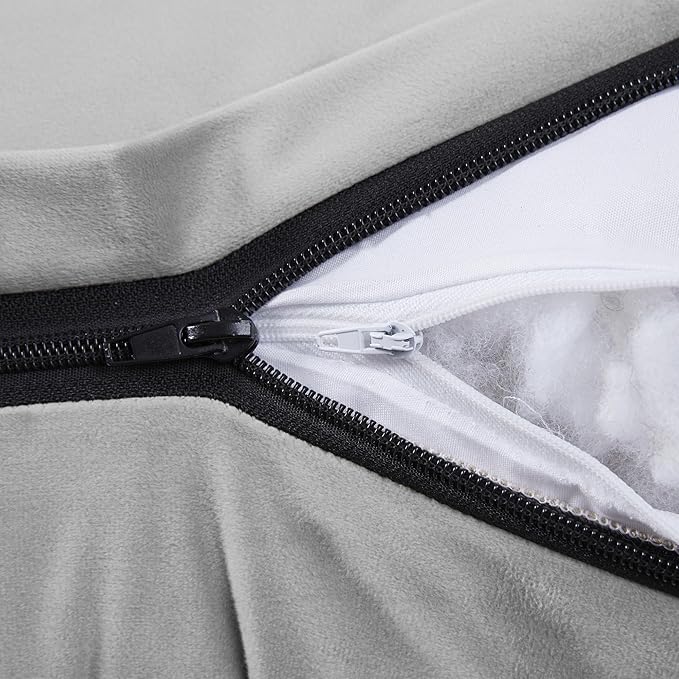 Wedge Pillow Headboard - Bed Wedge Pillow for Headboard - Large & Versatile Triangle Cushion Reading Support Pillow, King - 76", Gray