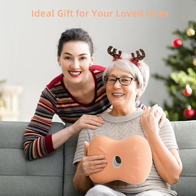 Knee Pillow for Side Sleepers - Memory Foam Leg Pillow for Side Sleeping - Comfortable Soft Side Sleeper Leg Positioner Pillows for Pregnancy, Hip Pain, Spine Alignment (Peachpuff)