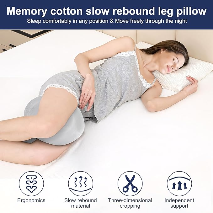 Memory Cotton Slow Rebound Leg Pillow Leg Pillow (Gray)