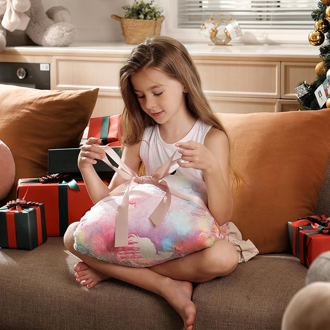 Unicorn Blanket Soft Throw Blanket Kids Unicorns Gifts for Girls Unicorn Gifts for Girls Glow in The Dark Blanket 3 4 5 6 7 8 9 10 Year Old Unicorns Blanket