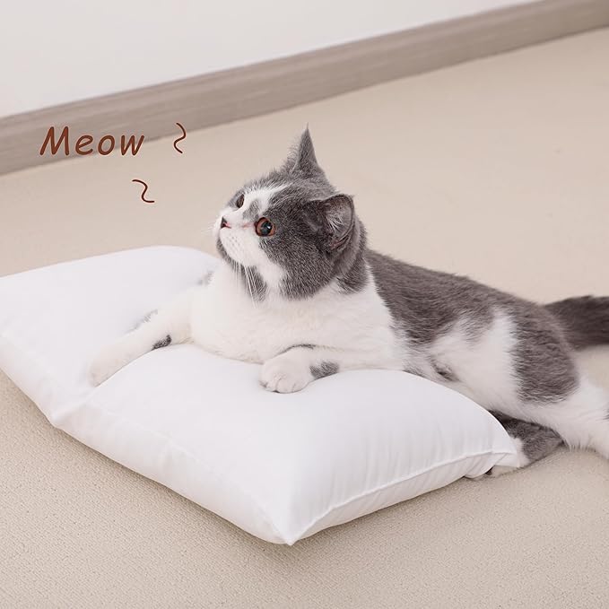 NTBAY Toddler Pillows, Down Alternative 13"x18" Pillows, Machine Washable - Soft and Breathable Travel Small Pillows for Sleeping, Ideal for Daycare, Crib, Cot, Lavender