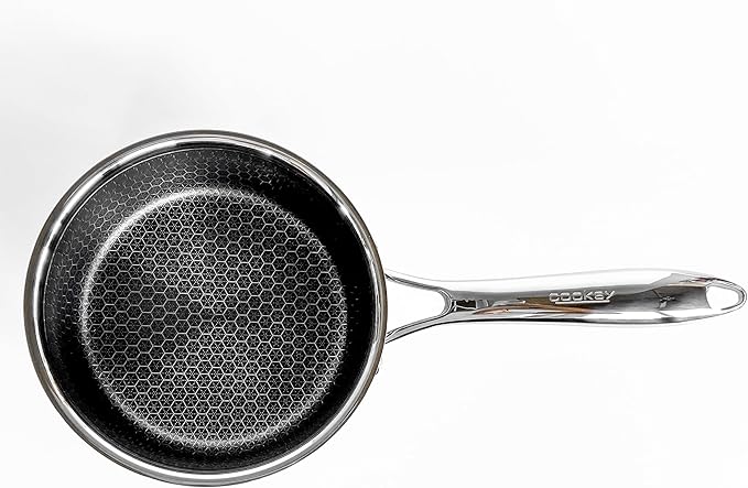 3.0 Quart Hexagon Surface Hybrid Stainless Steel Saucepan with Lid