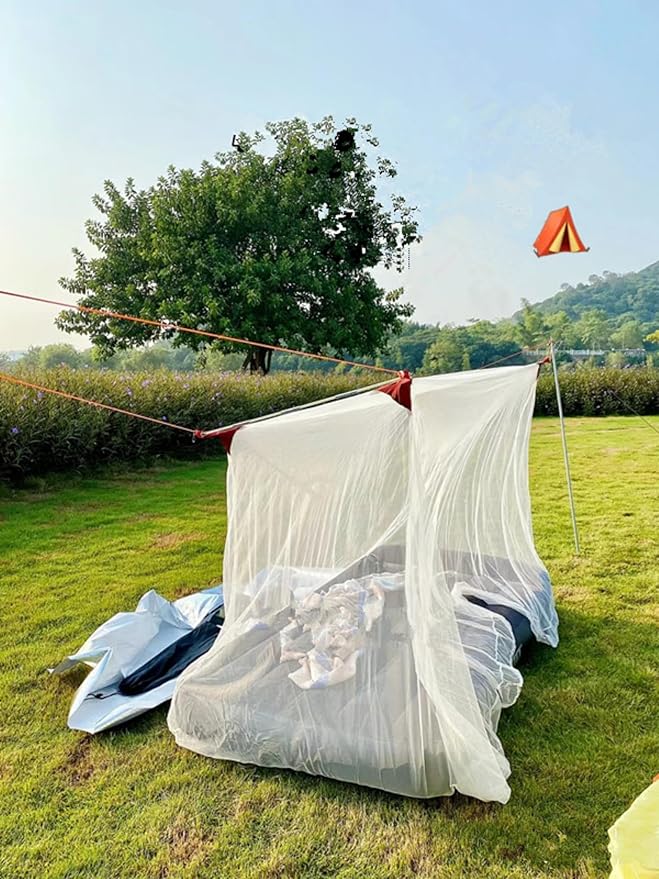 Mosquito net for Bed 86.6-78.7-78.7 in, Double Door Suitable for Double Beds, Square Mosquito net