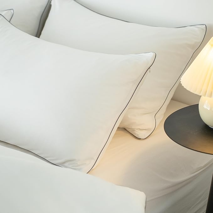 KASENTEX Super-Duper 68x90 Inches Ultra Soft Jersey Knit Twin Comforter Set, Buttery Smooth Noiseless 2 Piece Solid Lightweight Bed Bedding, 1 Pillow Sham, Extra Warm Twin Size Duvet Insert, White