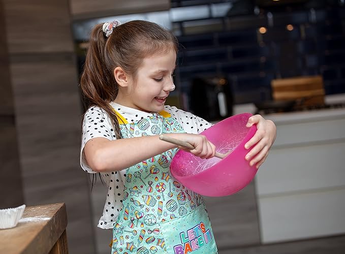 Boxer Gifts Let's Bake It Kids Baking Set | Fun Kids Baking Recipe Book and Apron | Great Gift for Kids