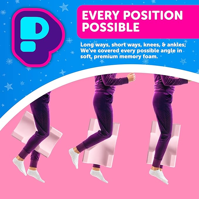 Pillow Cube Ice Knee Cube - Cooling Knee Pillow for Side Sleepers, Hip Pain Relief, Between Leg Pillow, Thigh Pillow, Leg Support - 12"x18"x5"