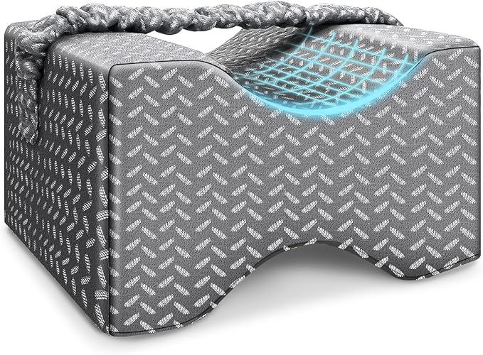Knee Pillow，knee pillow for side sleepers，Leg Pillow，side sleeper leg pillow, Memory Foam Knee Pillow, Suitable for leg, back, knee pain, improve sleep quality