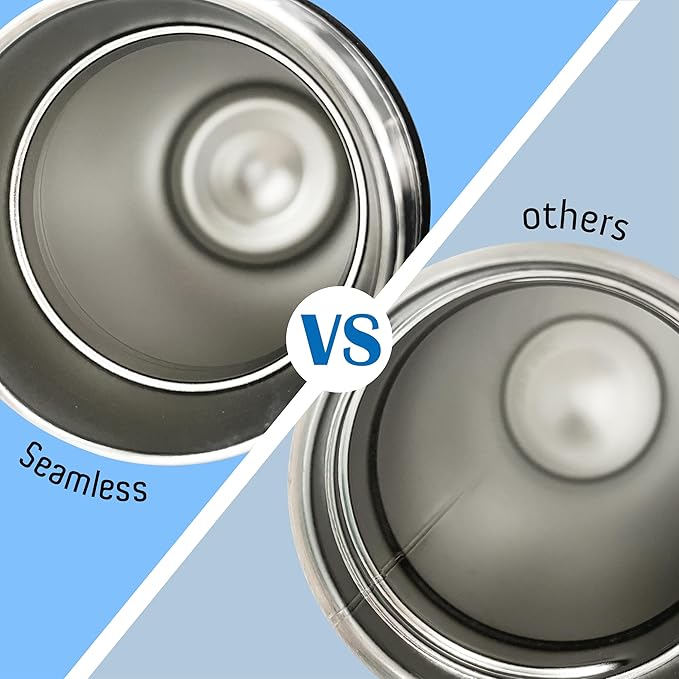 24 OZ 316 Stainless Steel Vacuum Insulated Water Bottle, Keep Cold and Hot, Seamless Cup Leak Proof And Wide Mouth, Pink