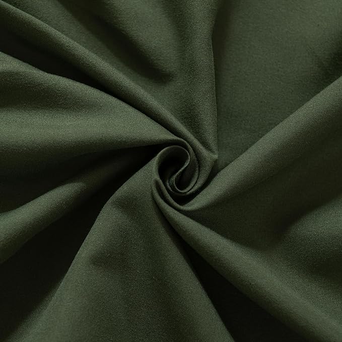 Bed Skirt Full Size Ruffled Bed Skirts with Split Corners, 18 Inch Drop Dust Ruffle Bed Skirt with Platform, Green, Full - 18" Drop