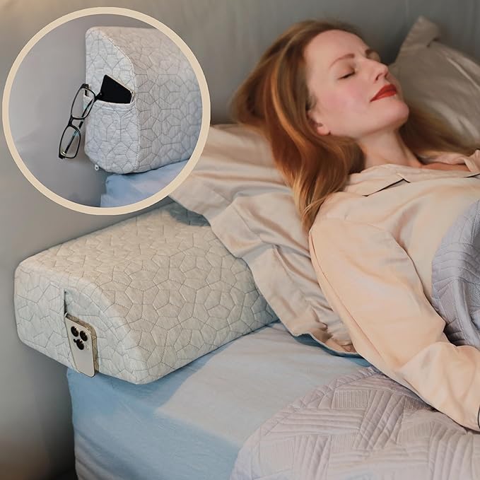 FeelAtHome Bed Gap Filler for Full Bed | Bed Wedge Pillow for Headboard to Close The Gap (0-8") Between Headboard and Mattress - Full Size (54"x10"x5")