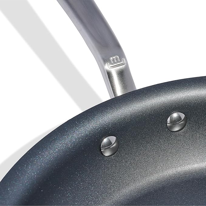 Made In Cookware - ProCoat 12" Non Stick Frying Pan (Graphite) - 5 Ply Stainless Clad Nonstick - Professional Cookware - Crafted in USA - Induction Compatible