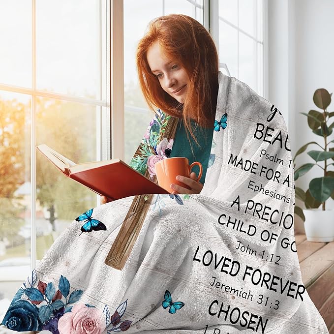 Christian Gifts, Religious Gifts for Women, Inspirational Gifts, Spiritual Gifts for Women, Birthday Gifts for Women, Christian Decor, Religious Gifts on Birthday Christmas 50x60 in