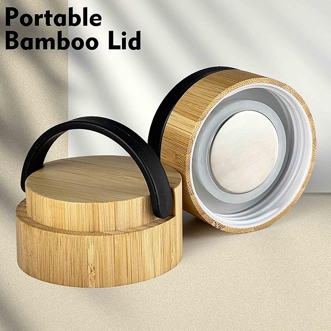 32 oz Motivational Glass Water Bottles with Bamboo Lid Straw and Time Marker - Sports Water Bottle for Drinking