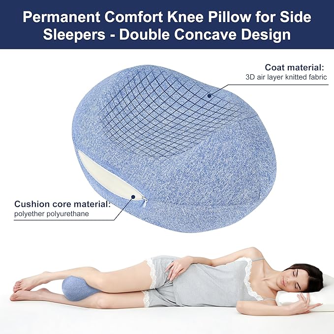 Memory Cotton Slowly Rebound Leg Pillow Legs (Blue)
