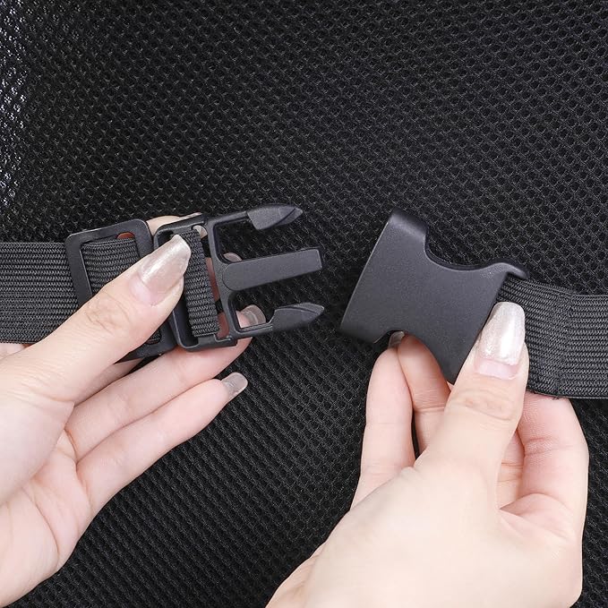 HOMBYS Memory Foam Neck Support for Short-Back Office Chair, Supportive Headrest Pillow for Neck Pressure Relief Improved Posture for Working Chair, Car and Travel