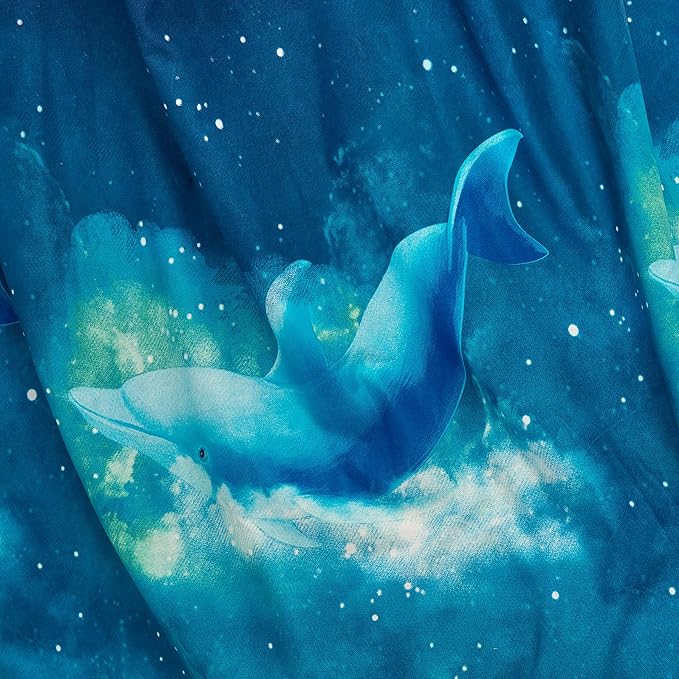 Mengersi Bed Canopy for Boys Kids,Starry Sky Gradient Reading Nook Castle Hanging House Princess Castle Bedroom Decoration (Dark Blue)